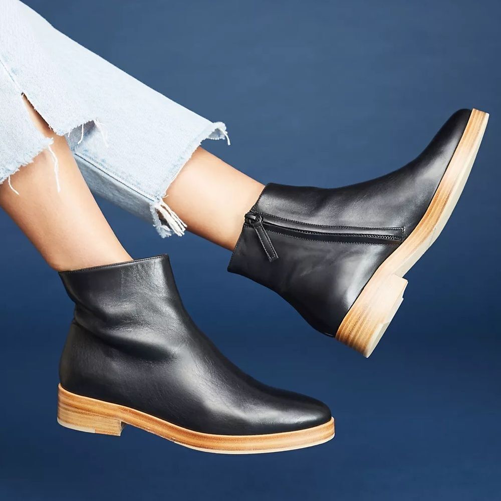 Freda Salvador Handmade Leather Ankle Boots NIB